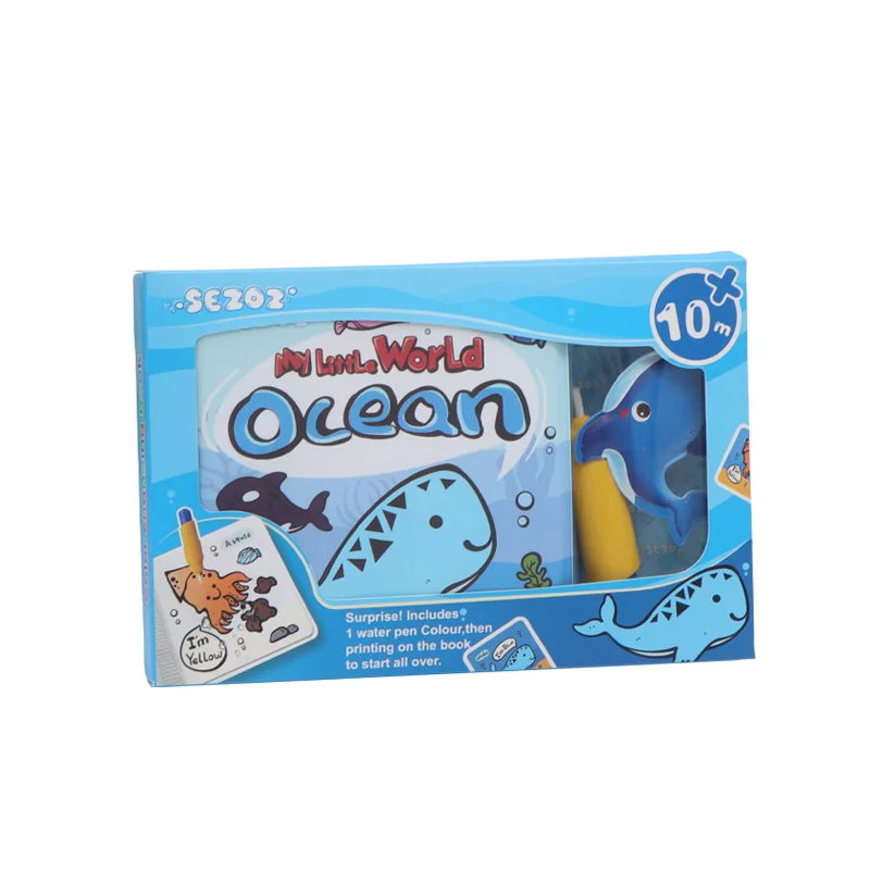 Sezoz Kids Bath Books Water Color Changing Reusable Bath Toys for Children Fun Educational bath Experience