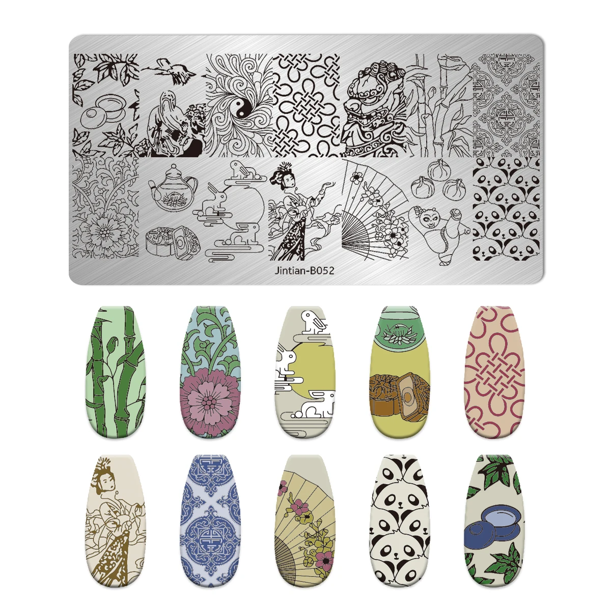 Summer Fruits Nail Stamping Plates Lines Animal Geometry Theme Template Mold Watermelon Nail Art Stencil Tool Stamping Templates 2