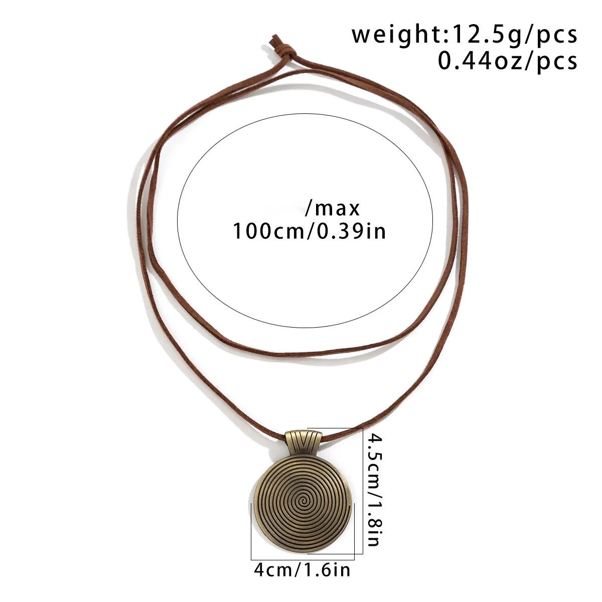 Collier pendentif superposé avec perles en bois style ethnique_voghion.com