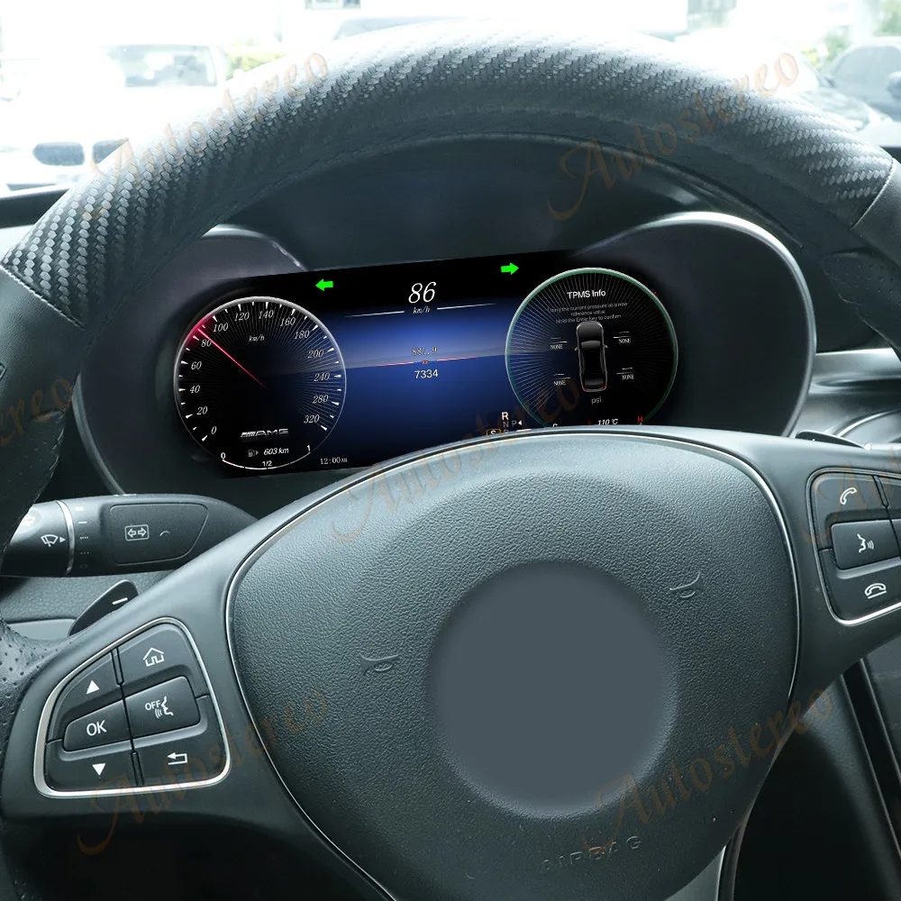 Car Digital Cluster Carplay Virtual Cockpit Screen For Mercedes Benz X Class W47