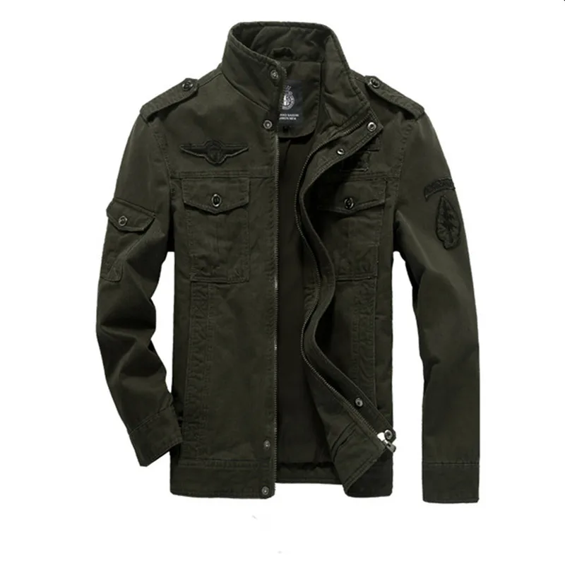 2023 New Casual Army Military Jacket Men Plus Size M-6XL