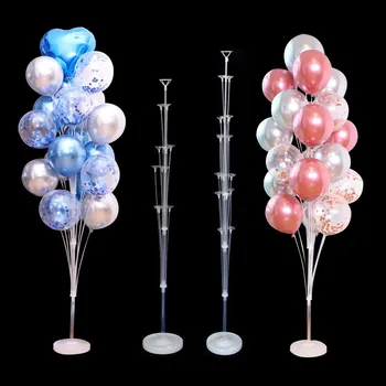 Balloon tree floating transparent stand Wedding birthday decoration aisle guide stand display rack 13 balloons 19 balloons Ballo