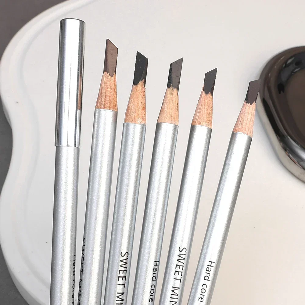 Microblading Eyebrow Pencil Waterproof Eyebrow Enhancers Lasting Brow Cosmetic Professional Makeup Brow Lift Feather Eyebrow Pen 5