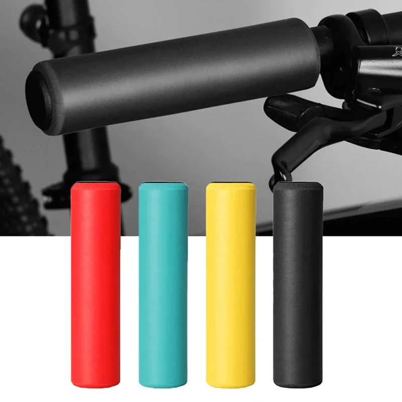 MTB Mountain Bike Silicone Handlebar Grips - Anti-Slip Comfort Shock Absorption Cycling Grips