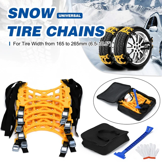 2 PIÈCES car Universal tire Belt chaînes à neige en plastique