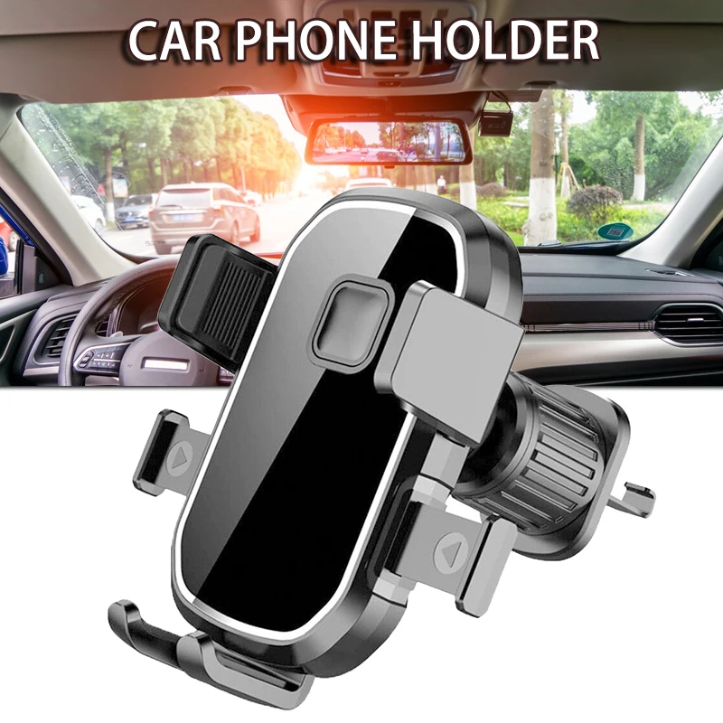 

Универсальный автомобильный держатель Mayitr, Автомобильный кронштейн из черного АБС-пластика для всех мобильных телефонов от 4 до 7 дюймов, 1 шт.