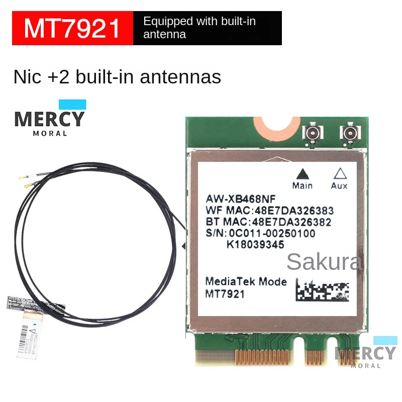 Mediatek Wi Fi 6 Mt7921 Wireless Lan Card