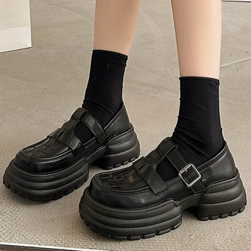 

Женские туфли на плоской подошве, повседневные однотонные Туфли с круглым носком, с ремешком на пятке, лето 2023