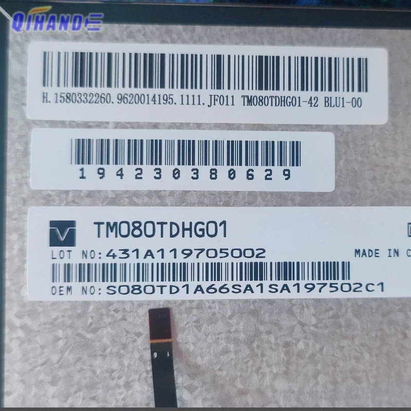 Polegada Tela Lcd para Tm080tdhg01 Tm080tdhg0142 Ferramenta de Scanner Automático Display Lcd Tela Tm080tdhg01-40 8