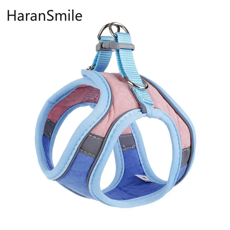 

Suede Reflective Pet Chest Strap Suit Comfortable Breathable Vest Chest Dog Traction Rope Bearded Dragon Accessories