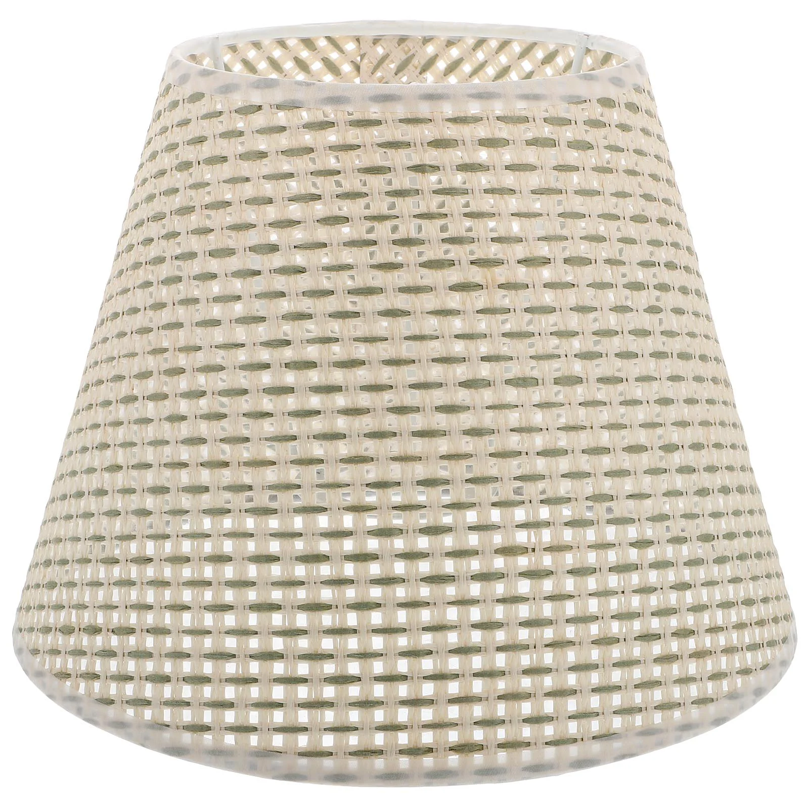 

1Pc Rustic Desk Lamp Lampshade Imitation Rattan Weaving Lamp Decor (Beige)