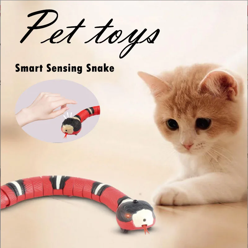 TeaseToys automáticos para gatos, carga USB, serpiente, accesorios para gatos, juego para jugar 3