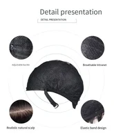 Perruque synthétique de style Punk pour femme, cheveux noirs courts, frange à air, soie haute température, fibre synthétique, cheveux lisses, couverture complète de la tête 6