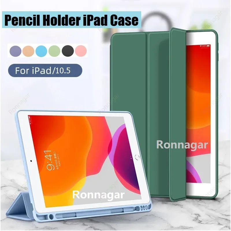 Per Ipad Air 3 Custodia Con Portamatite Ipad Air 2 5/6Th 9.7 2017 2018 Ipad Air 4 Ipad Air 5 10.9 Ipad 10.2 Cover Funda In Silicone