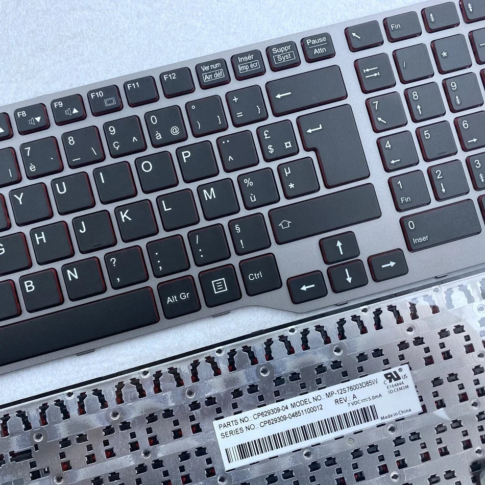 Teclado Azerty Francês para Fujistu Layout fr E754 Lifebook E753 E756 E557 E554 E556 Celsius H730 H760 H77 Series - Imagem 4