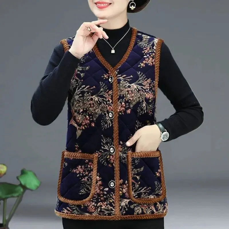 Blue Coral [double-sided velvet thickened vest]]