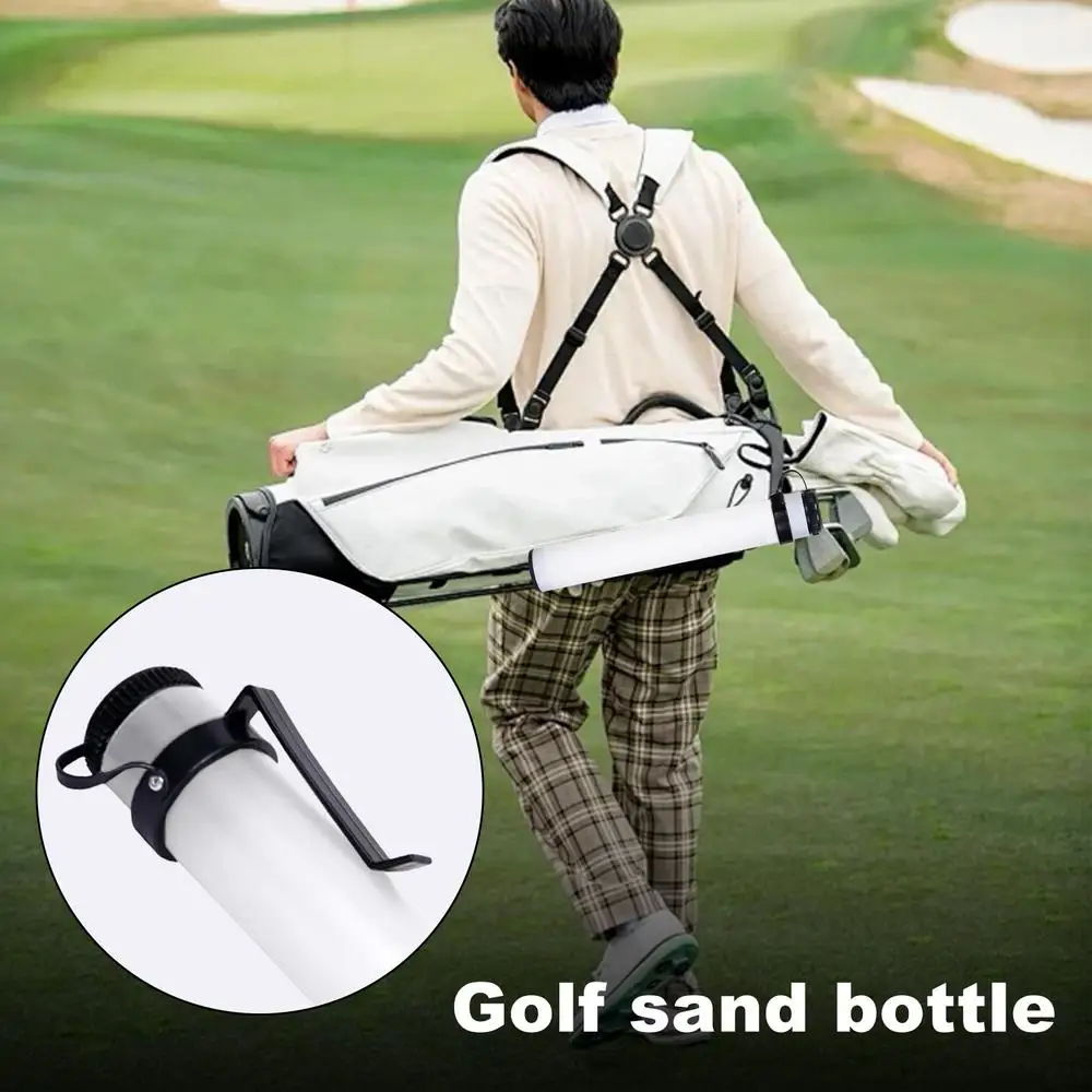 Description Picture 4 of itemGolf Sand Bottle Portable Push Cart Accessories Sand Tube With Lid PP Golf Equipment For Outdoor Family Friends Home