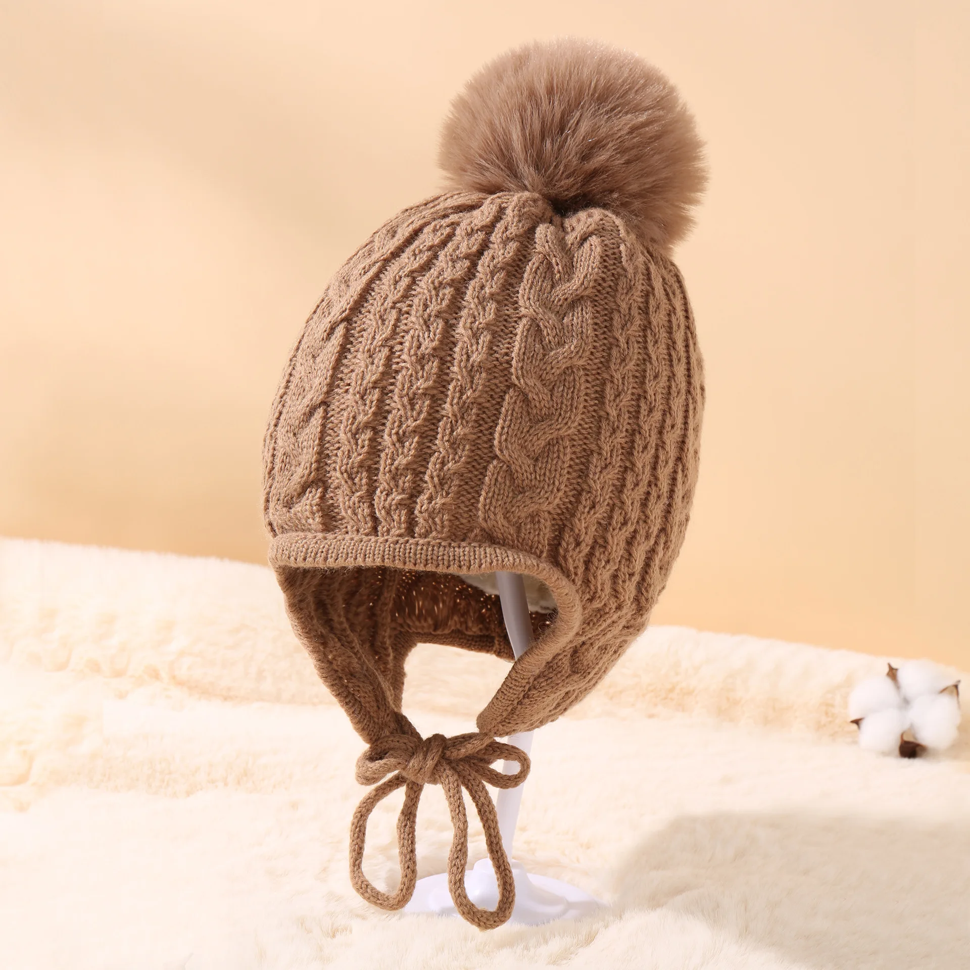 Mother Kid Baby Child Hats Warm Winter Knit Beanie Baby Beanie Hat Autumn Winter Kids Hats