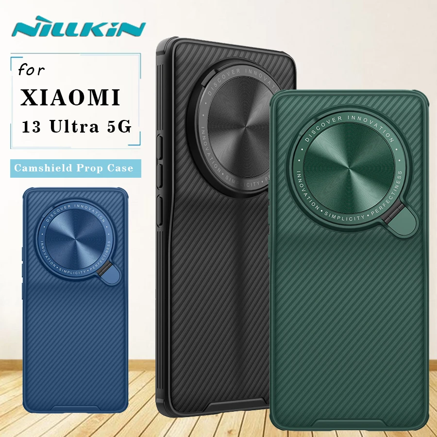 

Чехол для Xiaomi Mi 13 Ultra 5G, защитный чехол Nillkin CamShield Pro для объектива, слайдер, защита для камеры с подставкой для Xiaomi Mi 13 Ultra 5G Men