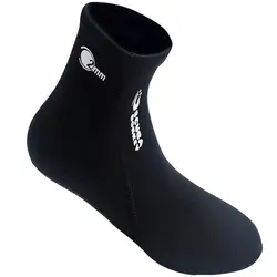 Neoprene Anti - Slip Warm Diving and Surfing Socks - 2MM Flexible Water Sport Booties, Black (XL(44 - 45))