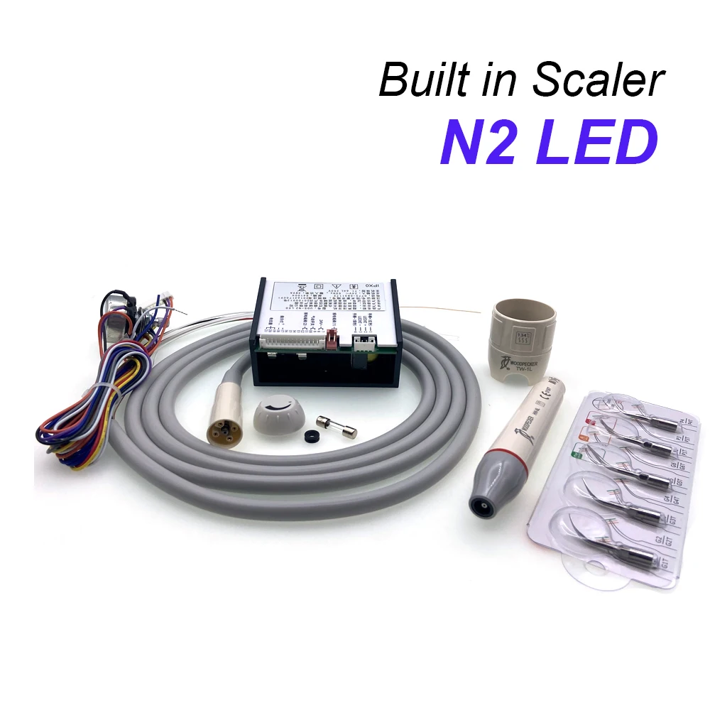 Dental Ultraschall Gebaut in Scaler N2 Mit LED Zähne Bleaching Zahnmedizin Werkzeuge Für Specht E * S Skalierung handstück G1G2G3G4P1