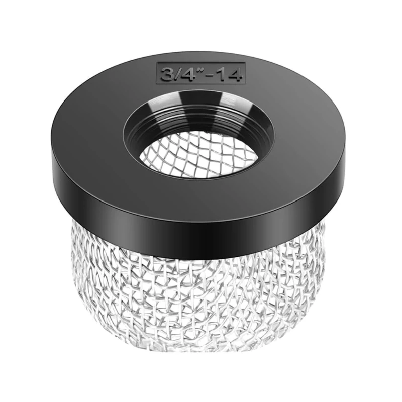 Wire Mesh Screen Strainer Stainless Steel Wire Mesh Screen Strainer Aerator Strainer for Aerator Pump Livewell Pump and Baitwell 3/4''-14 Female D7YA