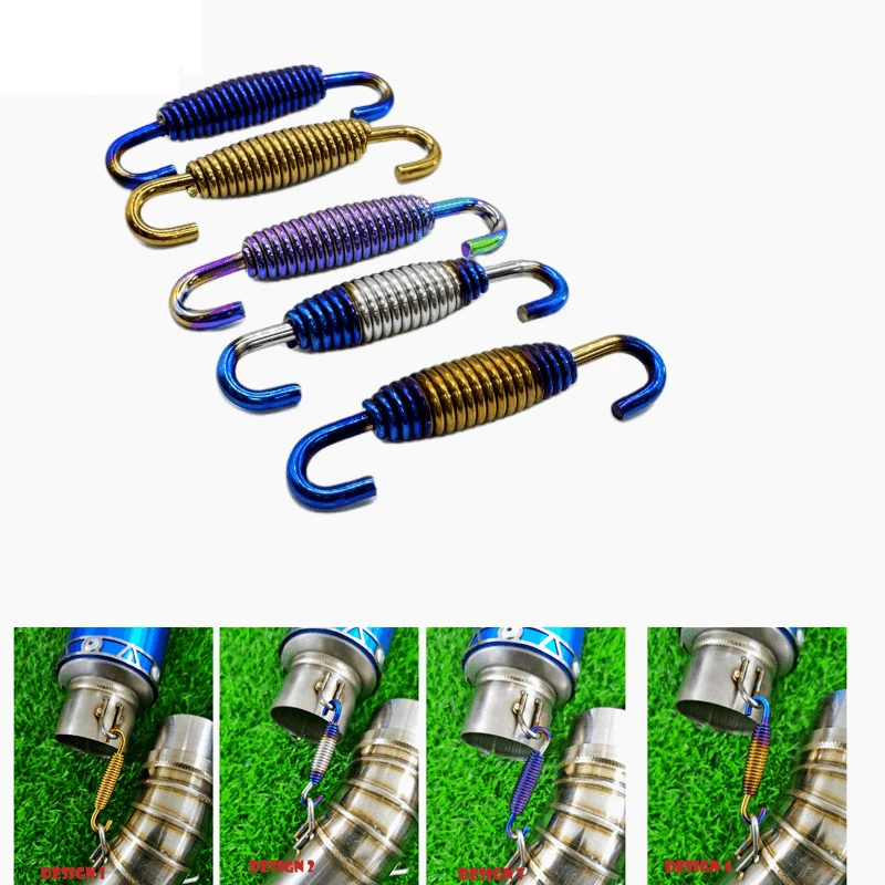 Ganci A Molla Per Scarico Moto SAUTOP - 85 Mm, Acciaio Inox, Universali - Foto 4