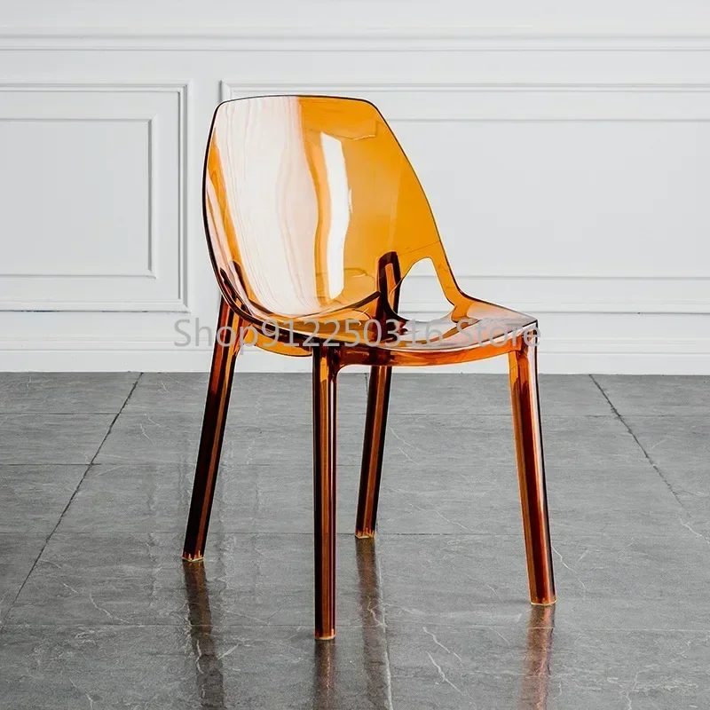 Dining Chairs for Events Restaurant Home Furniture Acrylic Chair Plastic Backrests