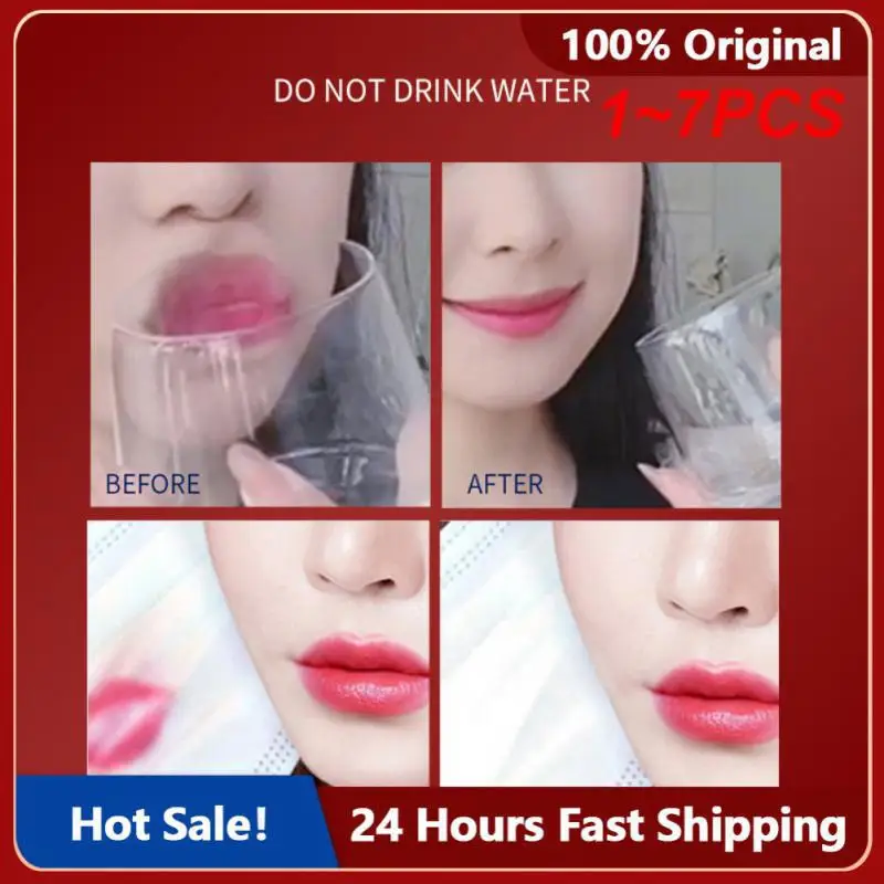 

1~7PCS OCHEALMoisture Lip Balm Long Lasting Moisturizing Temperature Change Lipstick Anti Aging Repair Lips Mask