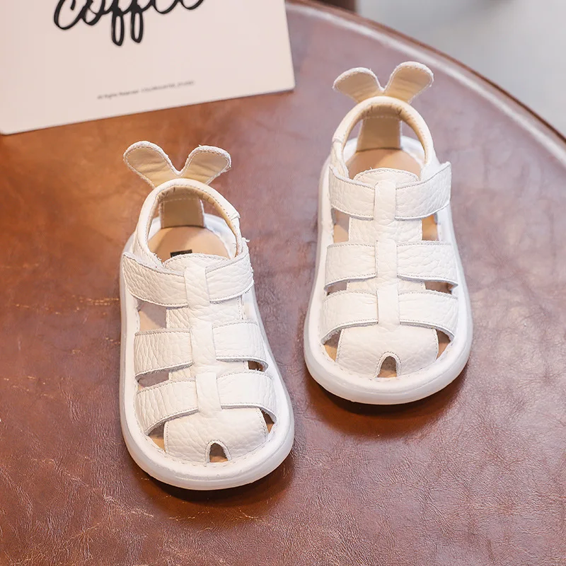 Genuine Leather Boy Sandals 2023Summer Cowhide Baby Shoe Soft Sole Walking Shoe0-3YearSandals for Girl Breathable Kids Shoe유아 샌들 1