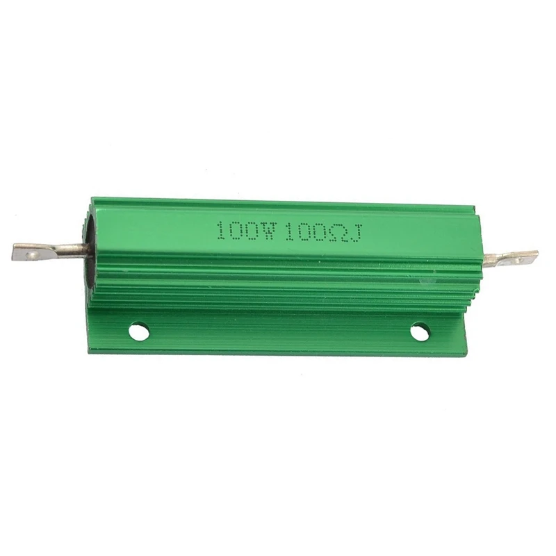 

2X Aluminum Shell 100W Watt 100 Ohm Wirewound Power Resistor