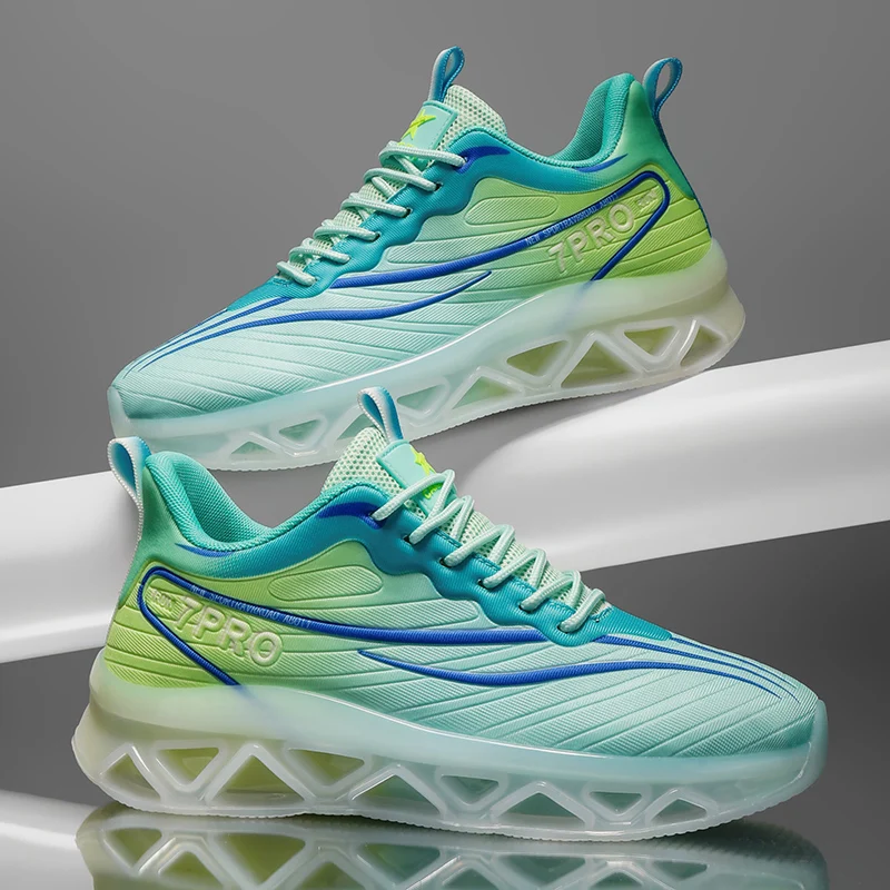 Men's Casual Sports Shoes, Spring & Fall Versatile Trendy Brand Lightweight Running Sneakers, Suitable for Daily Running and Training