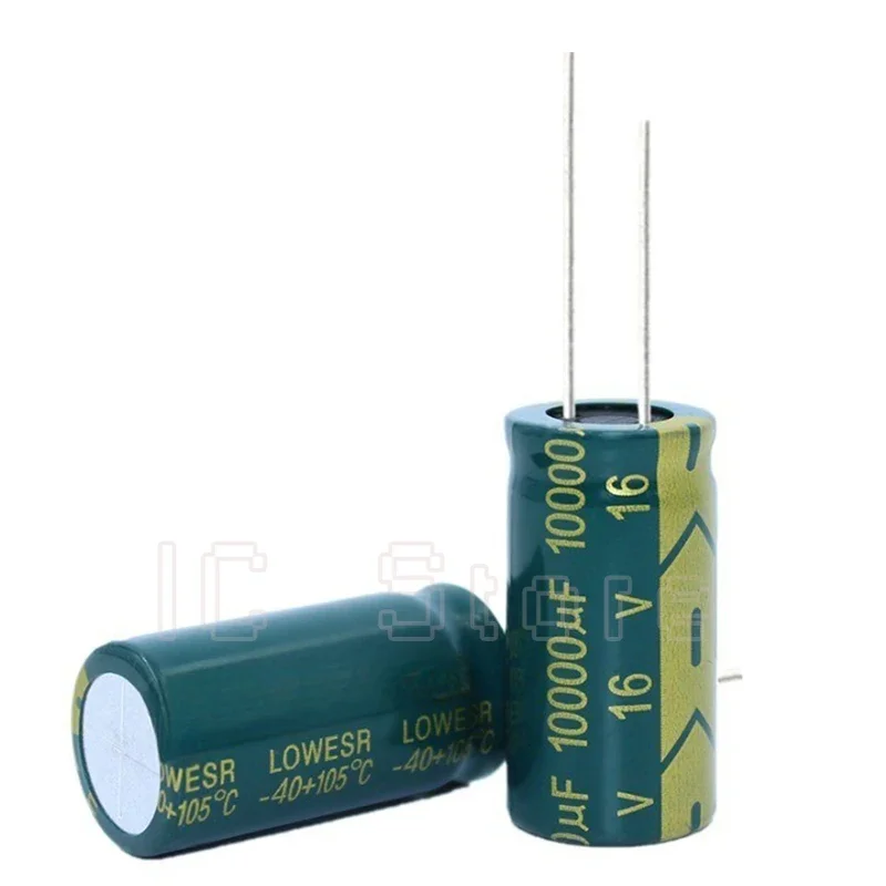 20PCS 16V 10000uf Capacitor Low ESR High Frequency 16x30mm 16V 10000uf Aluminum Electrolytic Capacitor 16*30