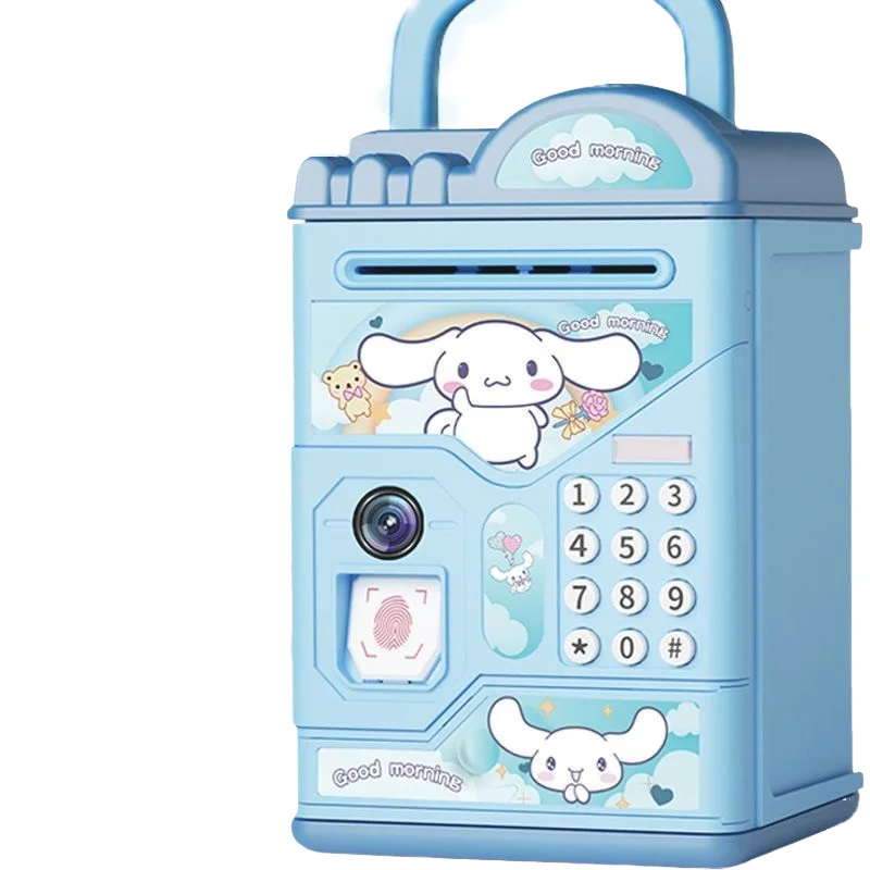 Sanrio Piggy Bank Birthday Gift Kuromi Cinnamoroll Children Piggy Bank My Melody Anti Fall Money Rolling Money Automatically