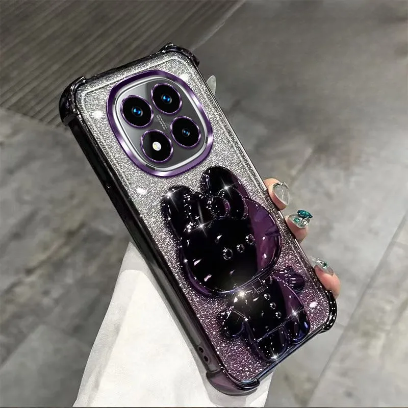 Glitter Shockproof Mirror Holder Case