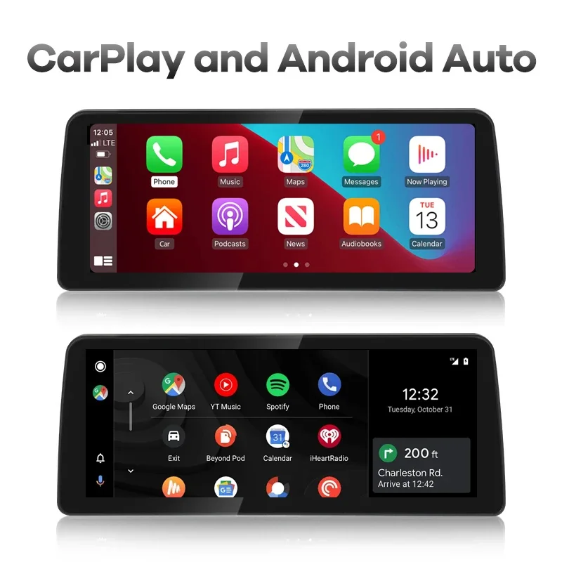 12.3in 8Core Android 13 Car Multimedia Player GPS Radio for BMW 5/3 Series CCC CIC E60 E61 E62 E90 E91 CarPlay Video DVD Screen