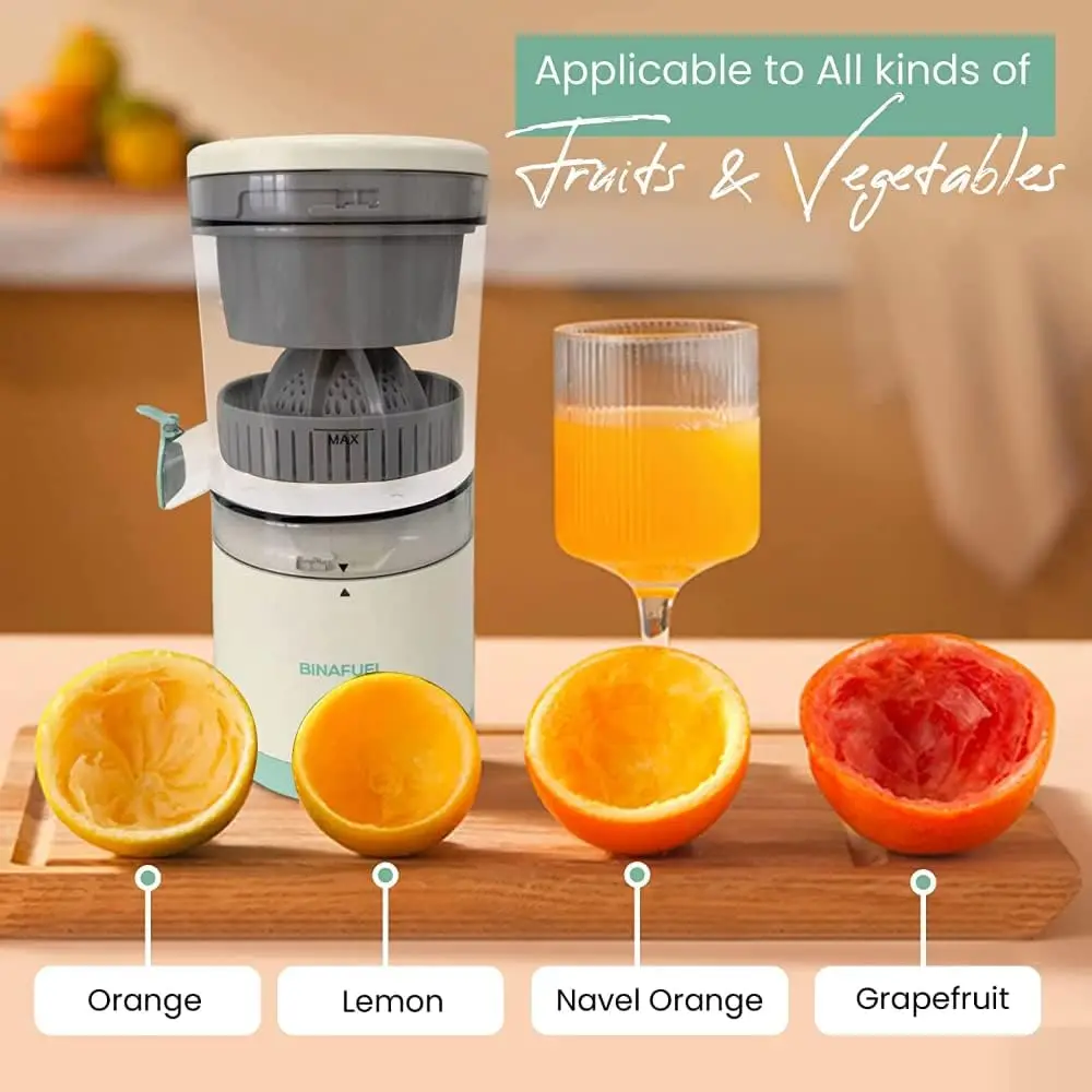Portable Electric Juicer Orange Juice Squeezer Citrus Lemon Fruit Blender Machines USB Charging Automatic Fresh Squeezing Mixer 2