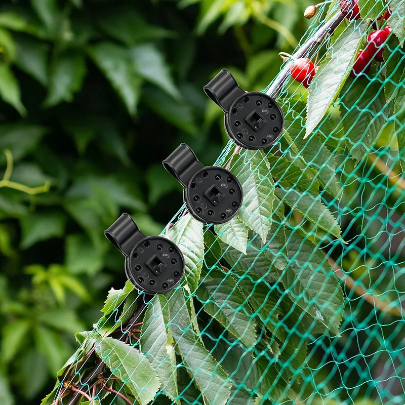 Sun Protection Shade Mesh Fixing Clips 50pcs Garden Sunshade Accessories Black Round Household Removable Secure Durable TMZ