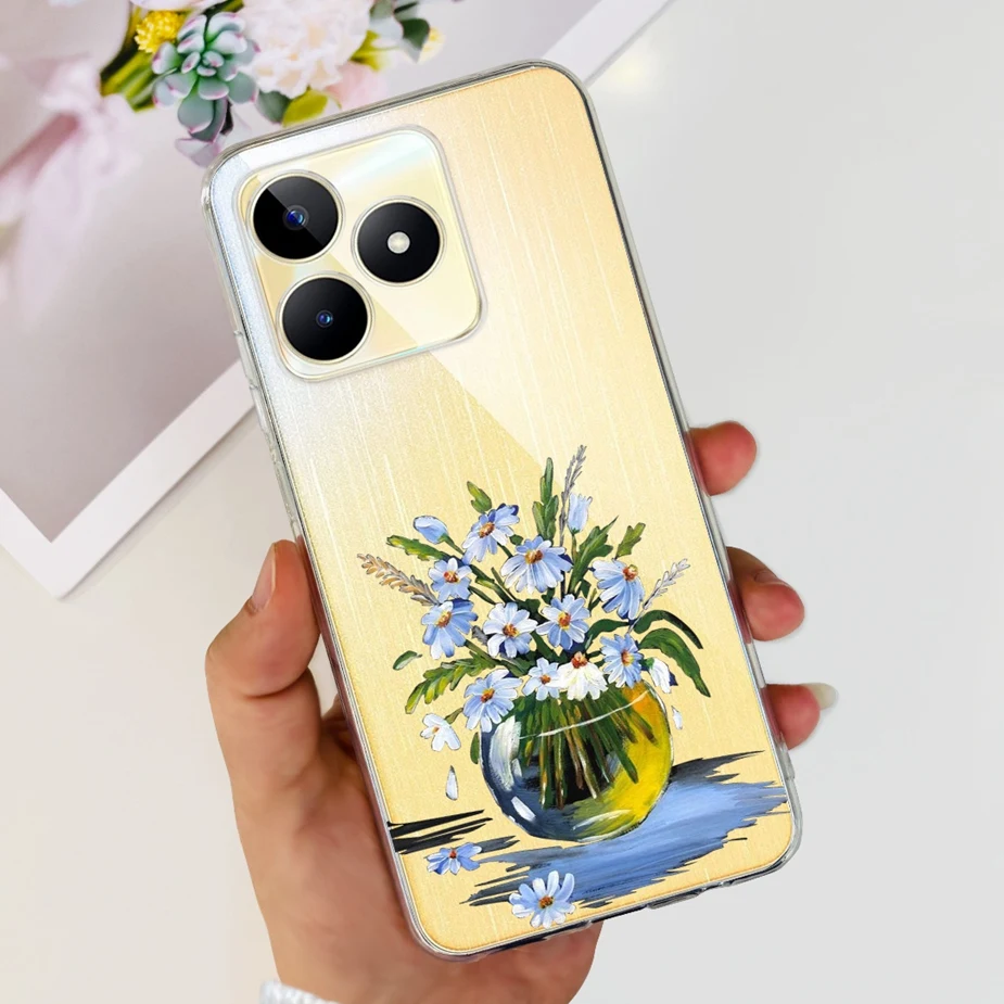 Stylish Painted Clear Silicone Phone Case - Soft Protective Cover