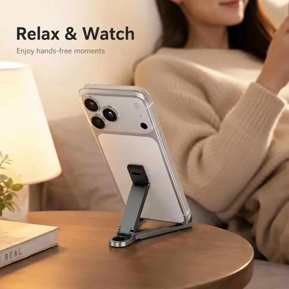 Compact Foldable Keychain Phone Stand - Portable and Adjustable Kickstand