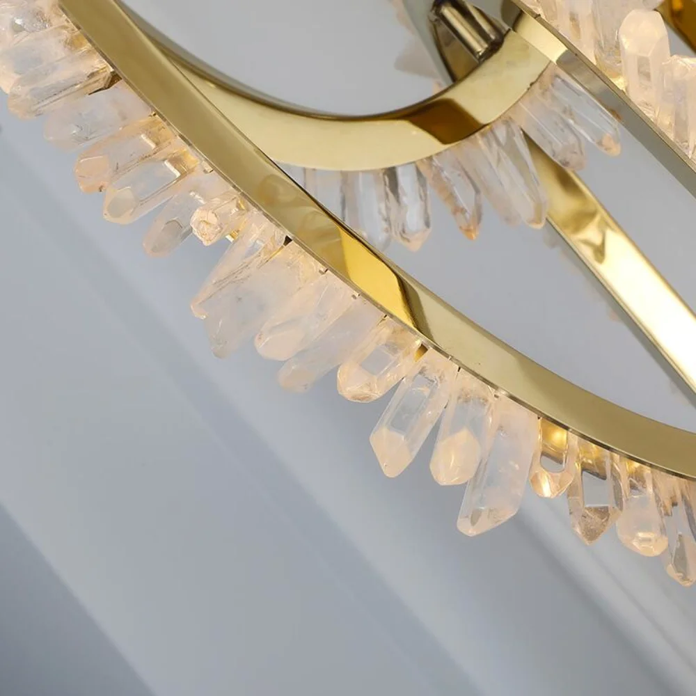 Living room wall lamp luxury crystal lighting stainless steel handmade designer profiled wall decorative lamps