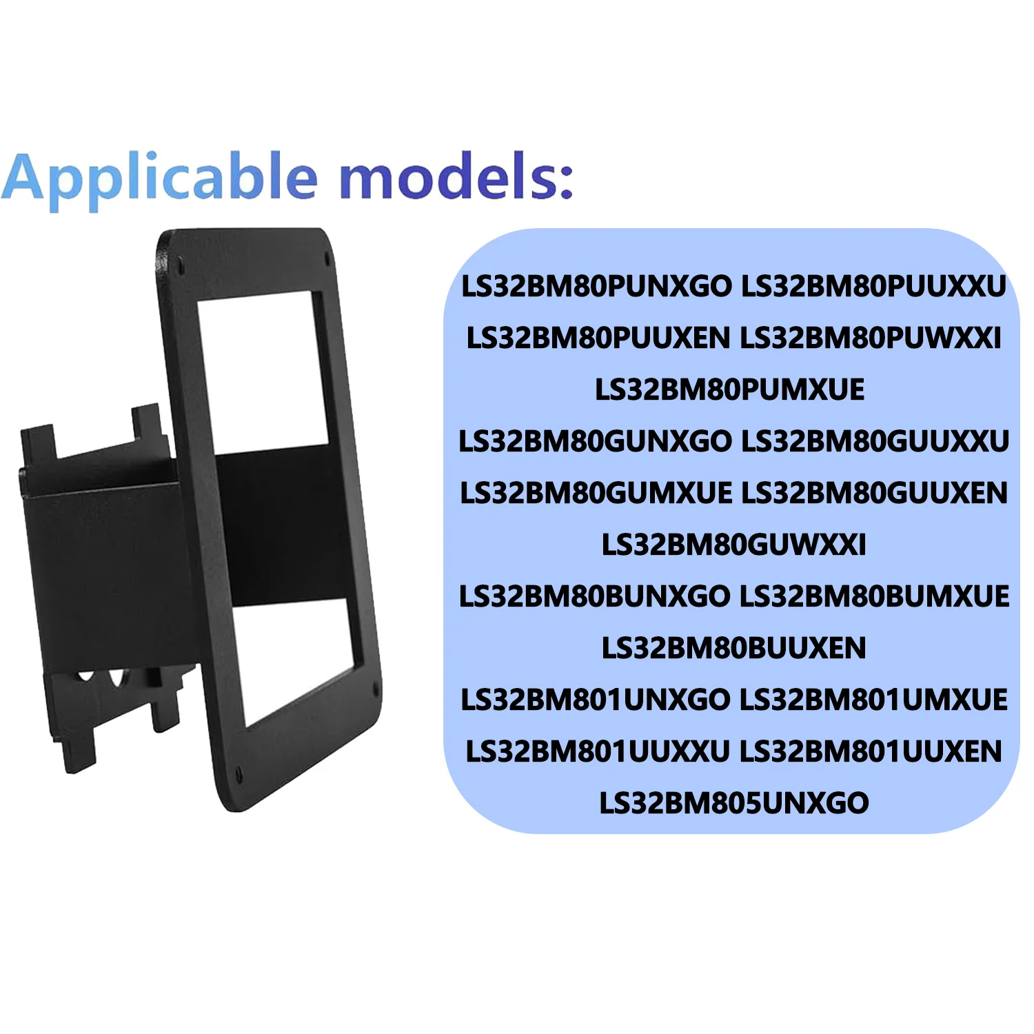 삼성 M80B 4K 모니터용 새로운 Vesa 마운트 어댑터 32M80B 32BM80 LS32BM801 LS32BM80B LS32BM80G LS32BM80P(마운트 브래킷 포함)