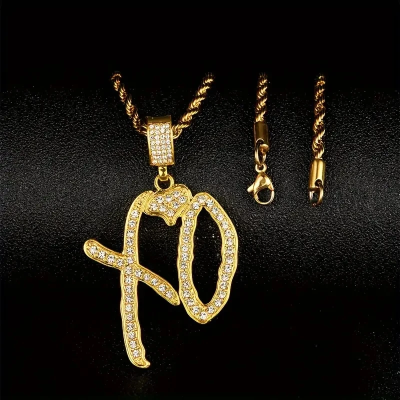 COOLSTEELANDBEYOND Grande Stella di David Ciondolo con Zirconi, Collana con Pendente da Uomo Donna, Acciaio Inossidabile