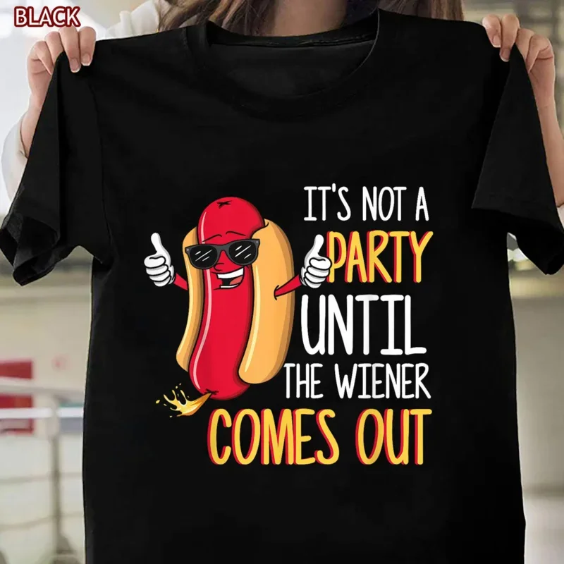 

It'sNotAPartyUntilTheWienerComesOut,FunnyHotDogT-рубашка, teegiftlongor шорты