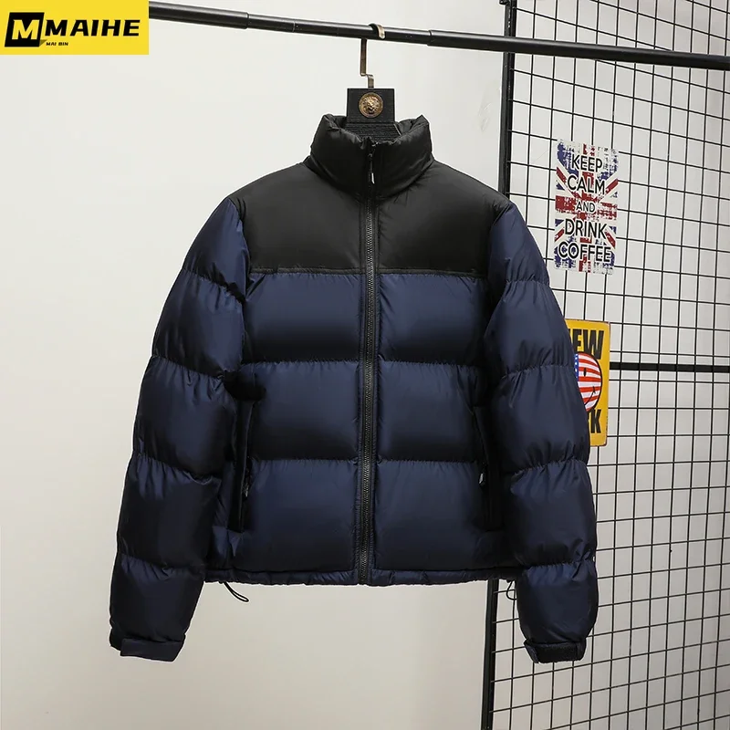 Men Winter Fashion Trendy Parkas Cotton-padded Coats Couple  Thickened Short Padded Jacket Casual Stand Collar Warm Men Jacket embroidery love sweater couple wear niche trendy loose bottoming shirt fall winter men new winter sweater men men coats