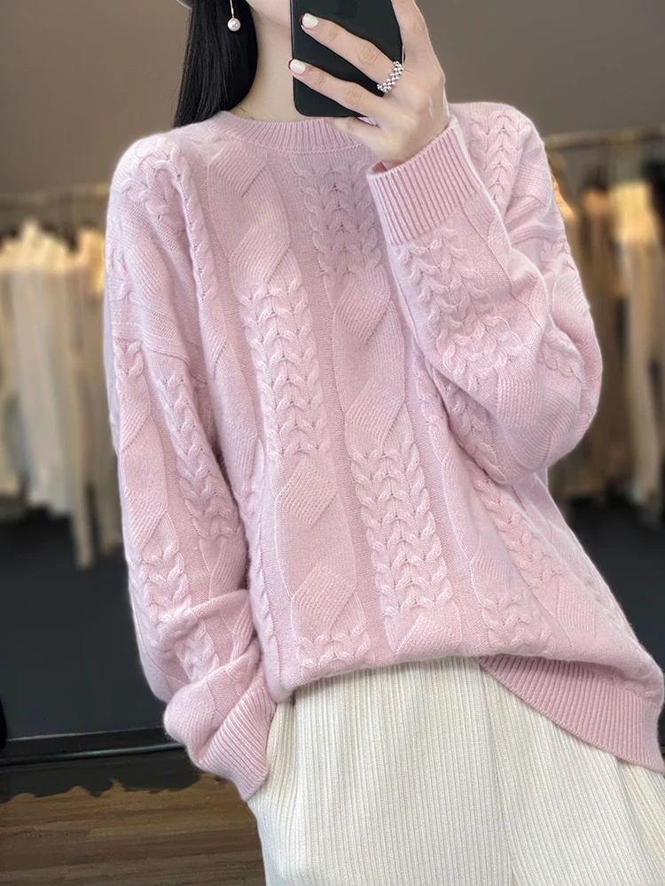 100% Wool Embroidered Sweater-Bust 40