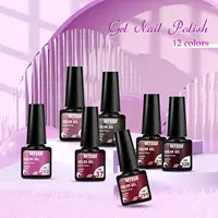 12PCS/SET 6ml Color Nail Gel Polish Set Kits Base Top Coat Varnish Soak Off UV Gel LED Semi Permanent All For Manicure Nail Art 2
