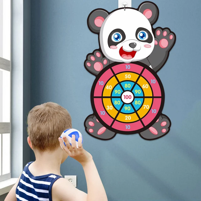 Assiette de fléchettes d'animaux de la Jungle, Panda Safari, cadeaux de fête d'anniversaire pour enfants, décoration de fête prénatale, jouets pour enfants, cadeaux 4