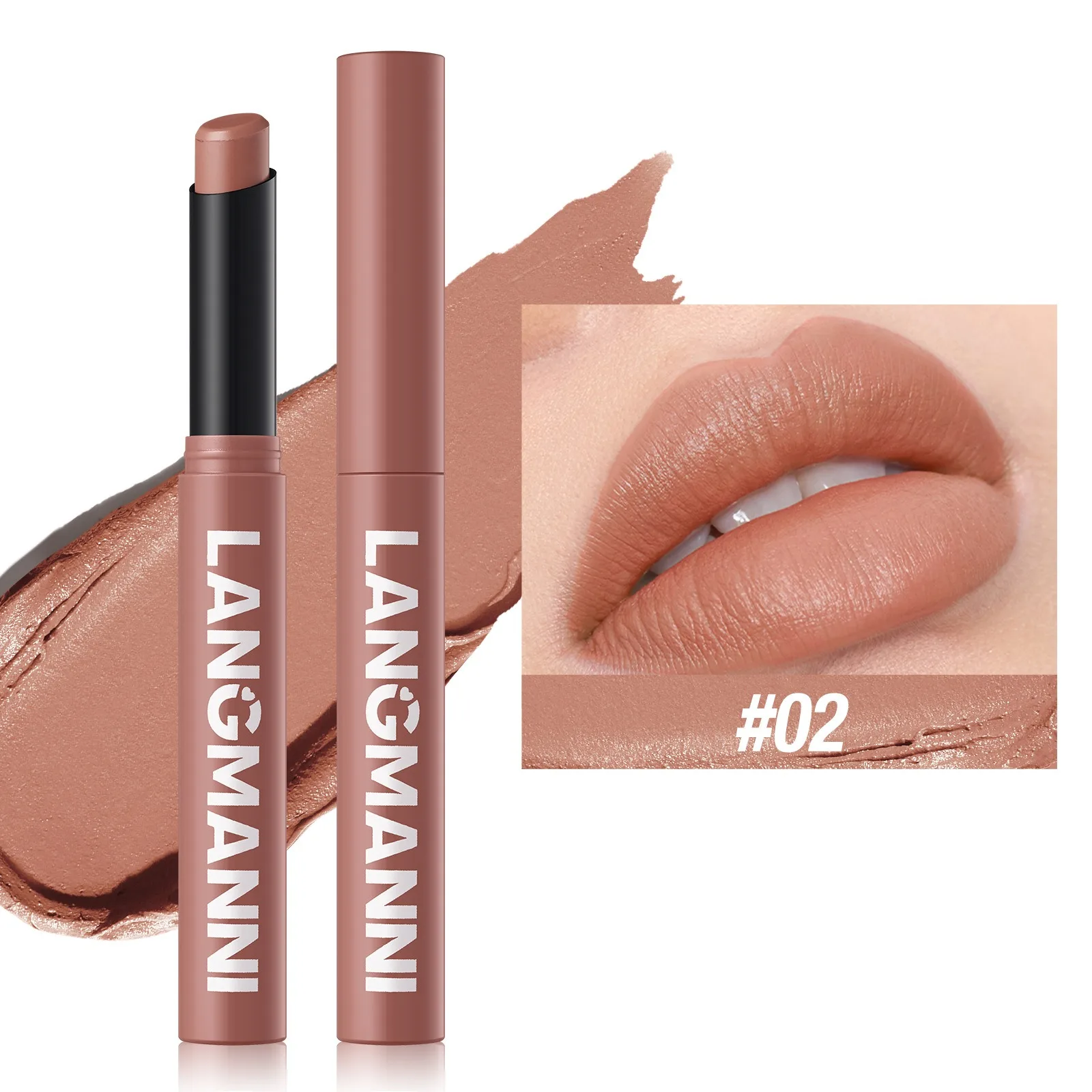 Matte Lipstick Pencil Waterproof Long Lasting Lip Stain Tint_voghion.com