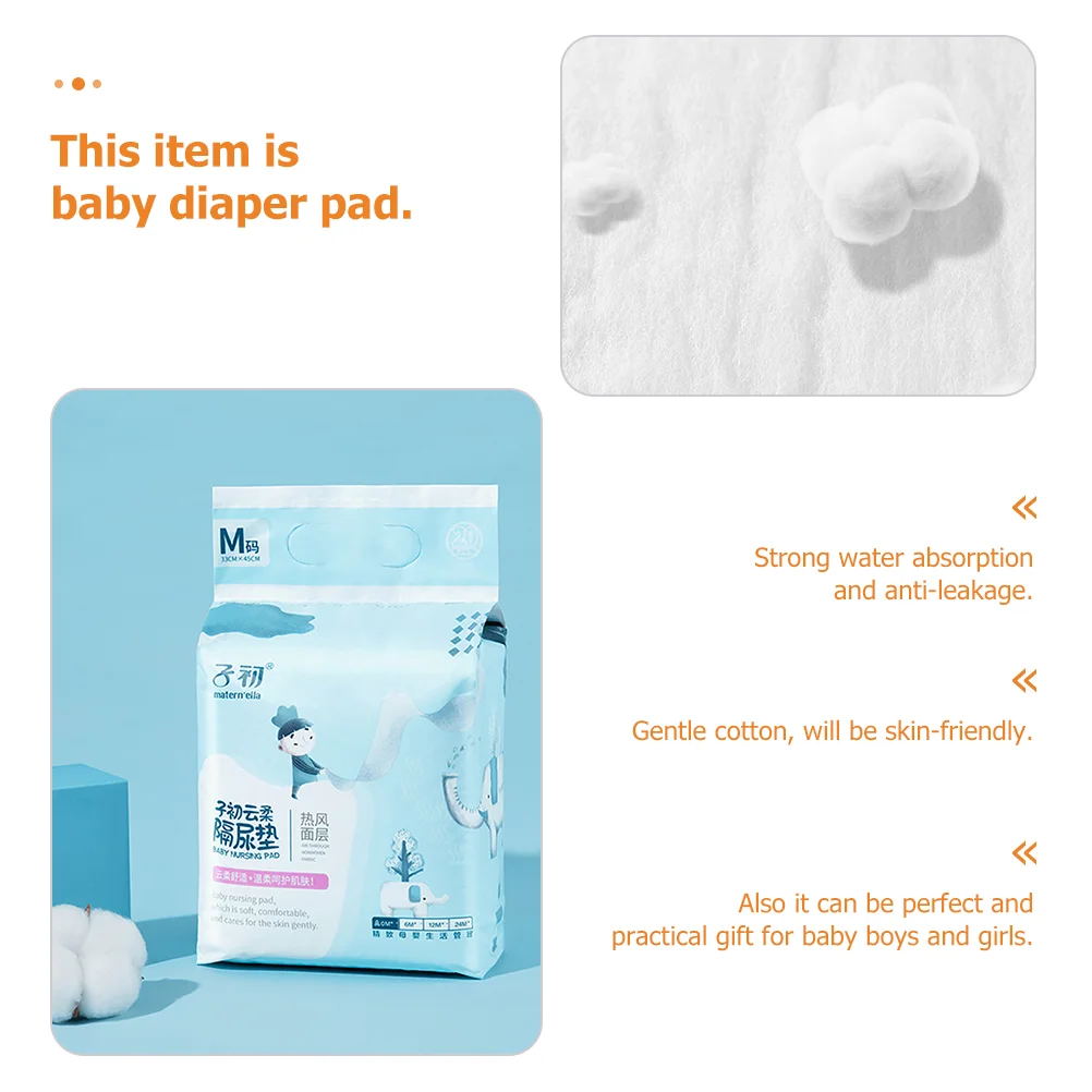 20 Pcs Disposable Waterproof Baby Diaper Changing Pad Non Woven Fabric Covers Liner Cribs Bumper Pads For Travel Home Use With